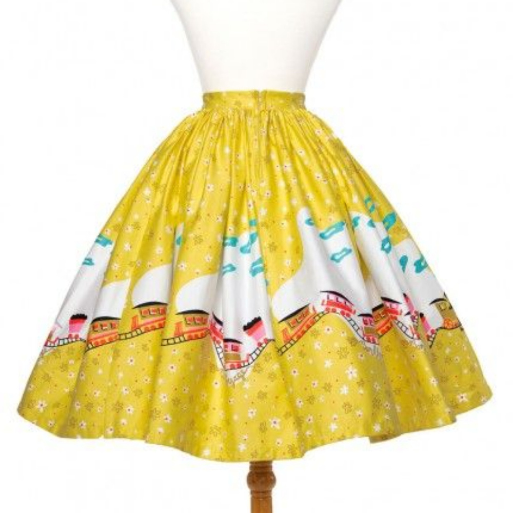 Pinup Girl Clothing Mary Blair Trains Jenny, NWT